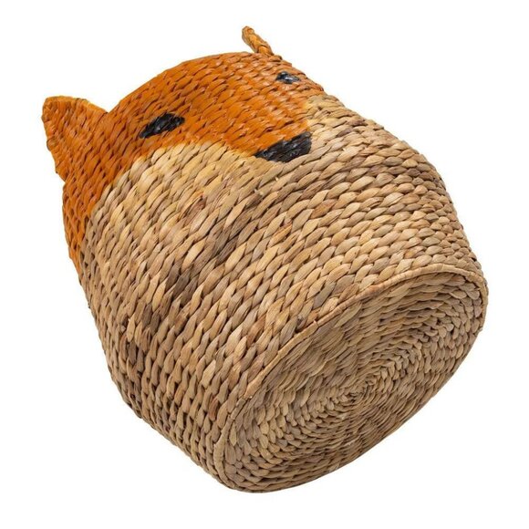 NEW SET OF 2 Natural Hyacinth Weave Steel Hampers FOX BASKETS Storage Nursery - Picture 6 of 11